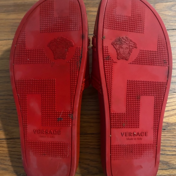 Versace red slides - Picture 2 of 5